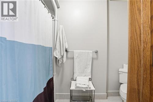 Bathroom with light gray walls and a tile floor - 271 Windham Rd 14, Simcoe, ON 