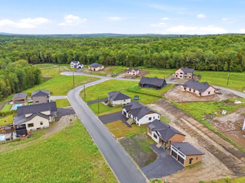 Aerial View - 1050 Rue Bissonnette, Valcourt - Ville, QC - Outdoor With View