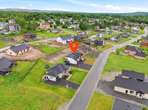 Aerial View - 1050 Rue Bissonnette, Valcourt - Ville, QC - Outdoor With View