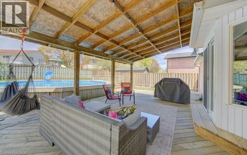 14 Rose Garden Street, Kitchener, ON - Outdoor With Above Ground Pool With Deck Patio Veranda With Exterior