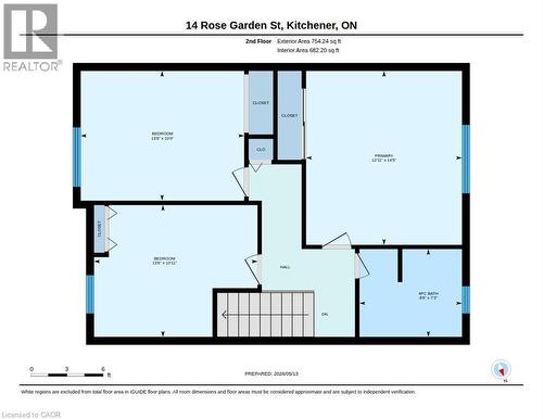 Upper level layout - 14 Rose Garden Street, Kitchener, ON - Other
