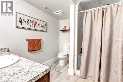 Lower level 3 piece bathroom - 59 Decou Road, Simcoe, ON 