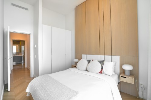 Chambre à coucher - 3706-1400 Boul. René-Lévesque O., Montréal (Ville-Marie), QC - Indoor Photo Showing Bedroom