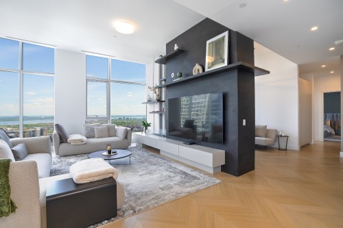 Salon - 3706-1400 Boul. René-Lévesque O., Montréal (Ville-Marie), QC - Indoor Photo Showing Living Room