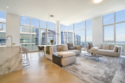 Salon - 3706-1400 Boul. René-Lévesque O., Montréal (Ville-Marie), QC - Indoor Photo Showing Living Room