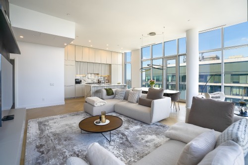 Salon - 3706-1400 Boul. René-Lévesque O., Montréal (Ville-Marie), QC - Indoor Photo Showing Living Room