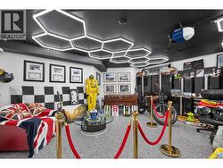 Double Car Garage With Epoxy Flooring and HEX Lighting - 