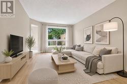 Virtually staged living room - 