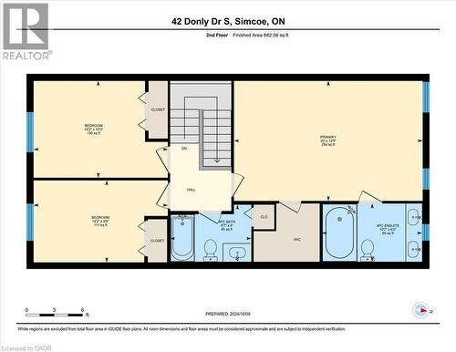 A practical upper layout with comfortable bedrooms and well-placed storage, perfect for growing families. - 42 Donly Drive S Unit# 2, Simcoe, ON 