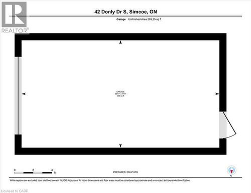 A well-planned garage layout, offering room for your vehicle and additional storage. - 42 Donly Drive S Unit# 2, Simcoe, ON 