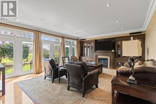 1486 Orchard Haven Ridge, Mississauga, ON - Indoor Photo Showing Living Room With Fireplace