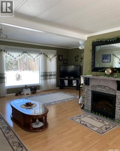 Millikin Acreage, Big River Rm No. 555, SK - Indoor Photo Showing Living Room With Fireplace
