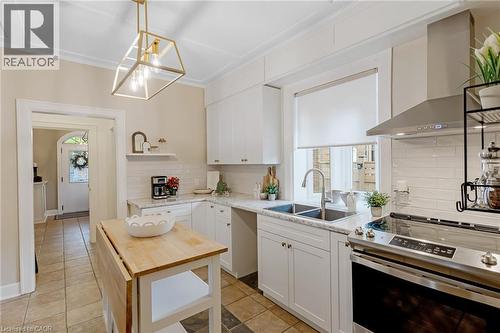 115 Filbert Street, Kitchener, ON - Indoor Photo Showing Kitchen With Double Sink