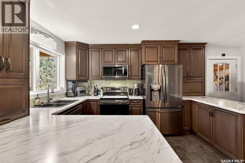 Hoffman Acreage, Lakeside Rm No. 338, SK - Indoor Photo Showing Kitchen With Double Sink