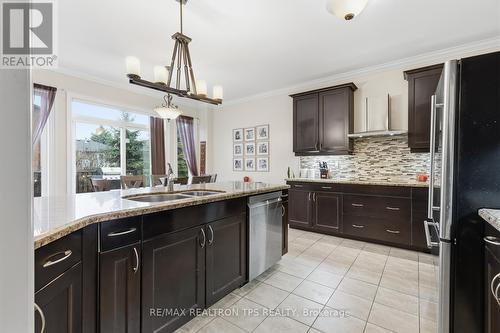 Spacious Kitchen with Large Island - 555 Kingsfield Loop, Oshawa, ON - Indoor Photo Showing Kitchen With Double Sink