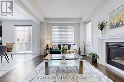 9 Lyle Way E, Brampton, ON - Indoor Photo Showing Living Room With Fireplace
