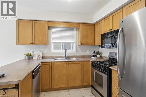 156 Provident Way, Hamilton, ON - Indoor Photo Showing Kitchen With Stainless Steel Kitchen With Double Sink