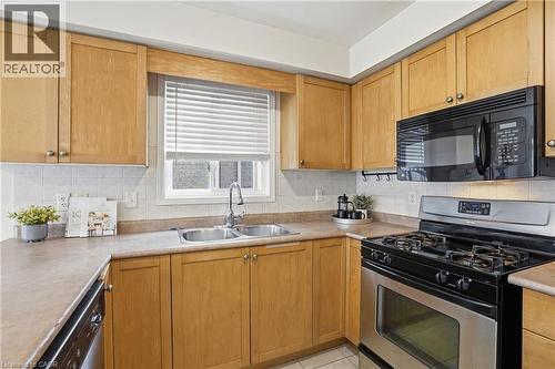 156 Provident Way, Hamilton, ON - Indoor Photo Showing Kitchen With Double Sink