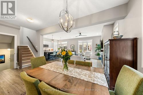 1010 Wright Drive, Midland, ON - Indoor Photo Showing Dining Room With Fireplace