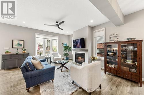 1010 Wright Drive, Midland, ON - Indoor Photo Showing Living Room With Fireplace