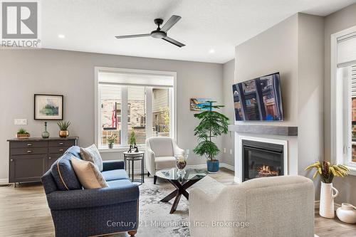 1010 Wright Drive, Midland, ON - Indoor Photo Showing Living Room With Fireplace
