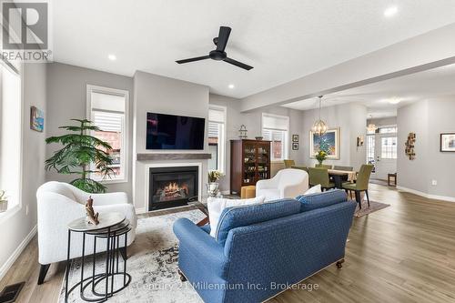 1010 Wright Drive, Midland, ON - Indoor Photo Showing Living Room With Fireplace