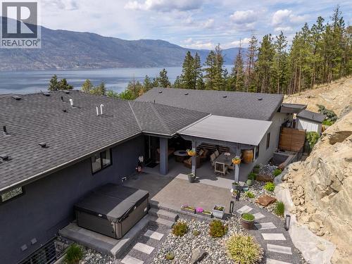 3643 Wild Rose Road, Kelowna, BC - Outdoor With Body Of Water With Deck Patio Veranda With View