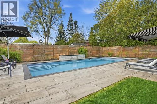 735 George Street, Burlington, ON - Outdoor With In Ground Pool With Backyard