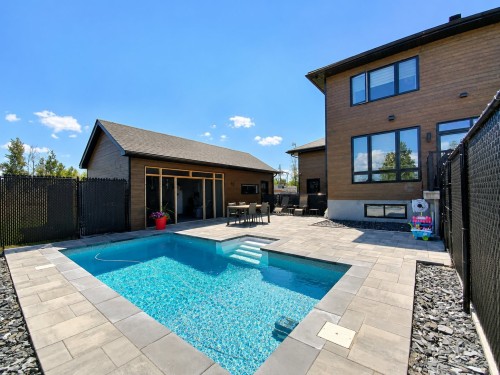 Cour - 30 Rue Élizabeth, Saint-André-D'Argenteuil, QC - Outdoor With In Ground Pool With Exterior