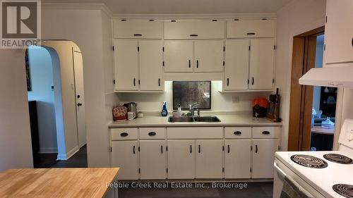 Kitchen - 145 Elizabeth Street, Goderich (Goderich (Town)), ON - Indoor Photo Showing Kitchen With Double Sink