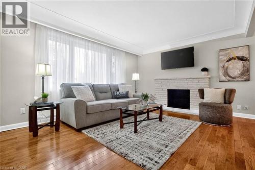 874 Francis Road, Burlington, ON - Indoor Photo Showing Living Room With Fireplace