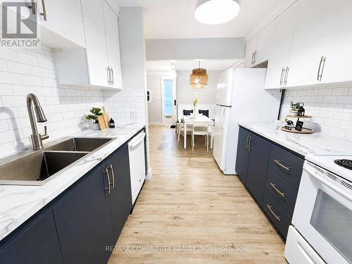 386 Whitney Avenue, Hamilton, ON - Indoor Photo Showing Kitchen With Double Sink