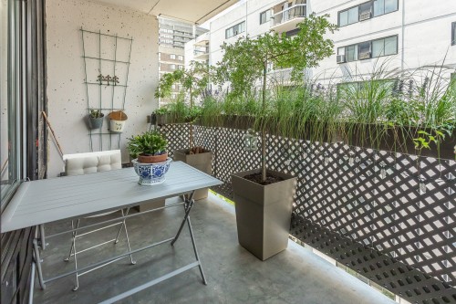 Balcon - 806-3470 Rue Simpson, Montréal (Ville-Marie), QC -  With Exterior