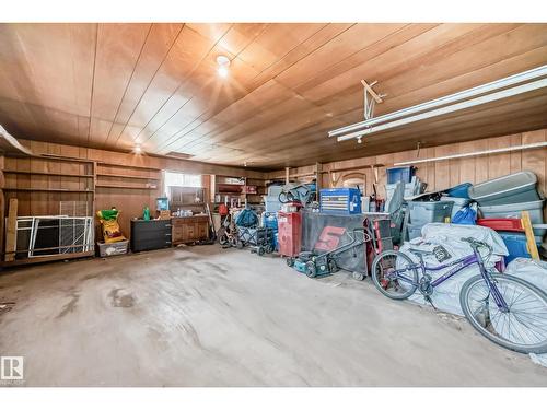 12825 102 St Nw, Edmonton, AB - Indoor Photo Showing Garage