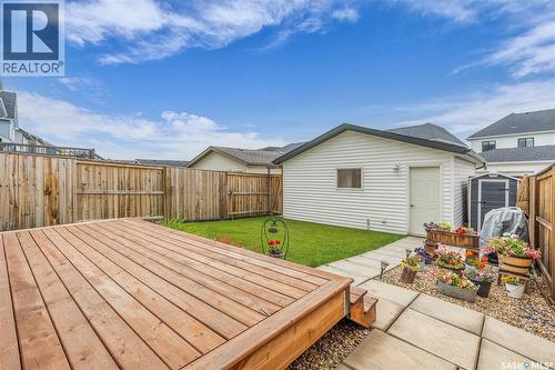 219 Newton Link, Saskatoon, SK - Outdoor With Deck Patio Veranda With Exterior