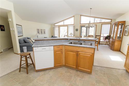 48 30 Bradford Road, Carman, MB - Indoor Photo Showing Kitchen With Double Sink
