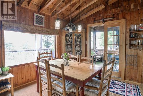 Dining room off kitchen - 1 Rose Island, Gravenhurst (Morrison), ON - Indoor Photo Showing Dining Room