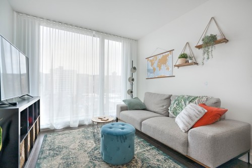 Living Room - 807-1800 Boul. René-Lévesque O., Montréal (Ville-Marie), QC - Indoor Photo Showing Living Room