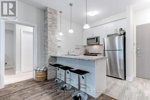 123 - 16 Concord Place, Grimsby (Grimsby Beach), ON - Indoor Photo Showing Kitchen With Upgraded Kitchen