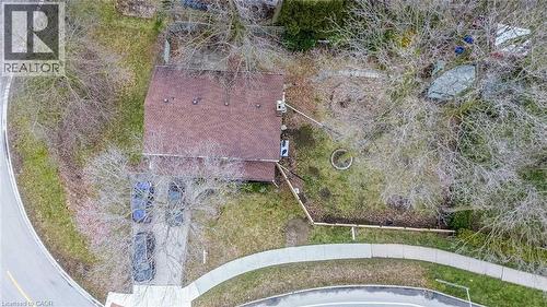 Aerial showing severed lot. - 462 Hazel Street, Waterloo, ON 