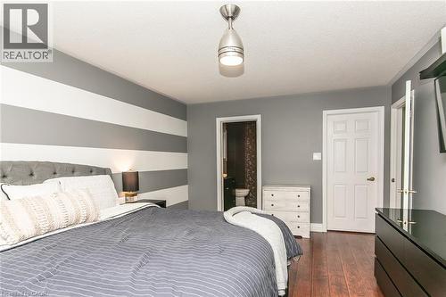 Primary Bedroom with Ensuite, walk-in closet with a bonus room - 1774 Old Mill Road, Kitchener, ON - Indoor Photo Showing Bedroom