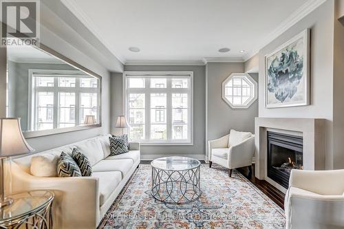 21 Ruby Lang Lane, Toronto, ON - Indoor Photo Showing Living Room With Fireplace