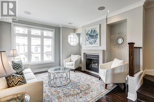 21 Ruby Lang Lane, Toronto, ON - Indoor Photo Showing Living Room With Fireplace