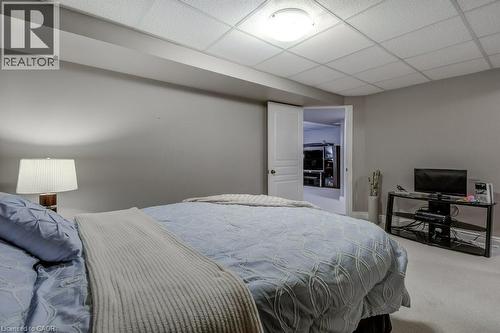Recessed drop ceiling with integrated lighting - 605 Welland Avenue Unit# 21, St. Catharines, ON - Indoor Photo Showing Bedroom