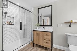 Renovated 3-pc ensuite converted from 3rd bedroom - 