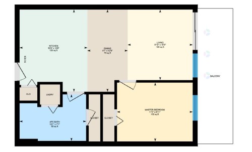 Floor Plan - 302-500 Av. Mousseau-Vermette, Dorval, QC 