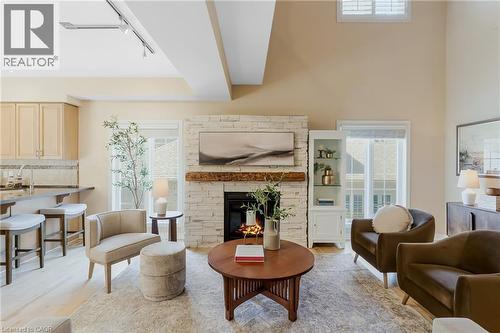 227 Chestnut Hill Crescent, Kitchener, ON - Indoor Photo Showing Living Room With Fireplace
