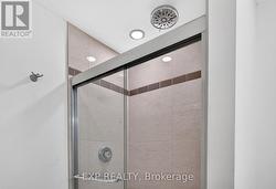 Basement shower with rainfall shower head. - 