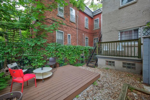 Courtyard - 87 Rue Milton, Montréal (Le Plateau-Mont-Royal), QC - Outdoor With Exterior