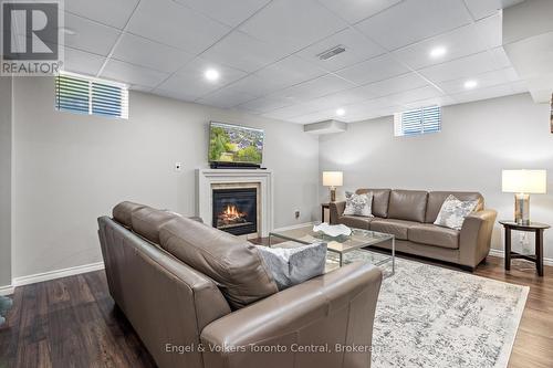 42 Silver Crescent, Collingwood, ON - Indoor Photo Showing Basement With Fireplace